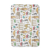 Symbolen voor de kleuren van het Egyptische patroo Badmat (Voorkant Verticaal)