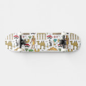 Symbolen voor de kleuren van het Egyptische patroo Skateboard (Horizontaal)