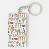 Symbolen voor de kleuren van het Egyptische patroo Sleutelhanger (achterkant)