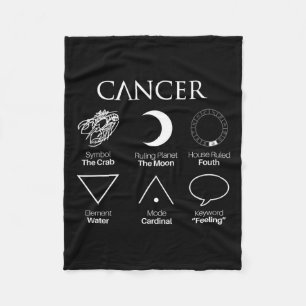 Symbolen voor het tekenen van anker-astrologie voo fleece deken