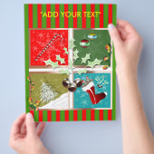 Symbolen voor kerstbrochure flyer (Hand)