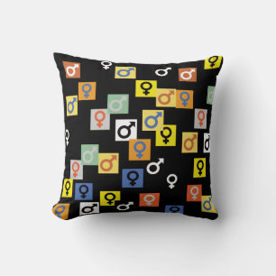 Symbolen voor mannen en vrouwen Pillow Kussen