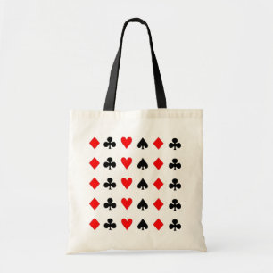 Symbolen voor pokerspelkaarten tote bag