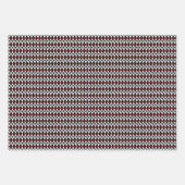 Symbolen voor  rode zwarte speelkaarten inpakpapier vel (Voorkant 3)