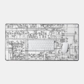 Symbolen voor schema's van elektronische schakelin bureaumat (Keyboard & Muis)