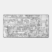 Symbolen voor schema's van elektronische schakelin bureaumat (Voorkant)