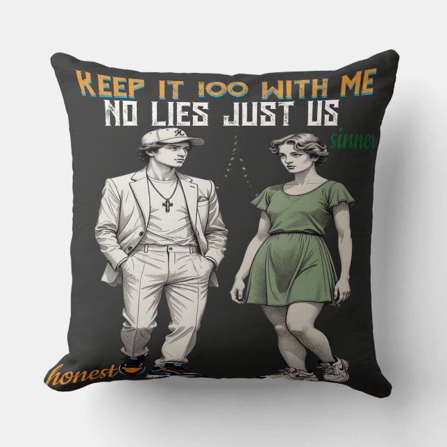 Symbolic Angel Couple  Throw Pillow Kussen (Voorkant)