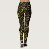 Symbolicon Geel en Zwart Leggings (Achterkant)