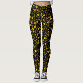 Symbolicon Geel en Zwart Leggings (Voorkant)