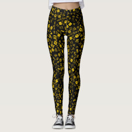 Symbolicon Geel en Zwart Leggings