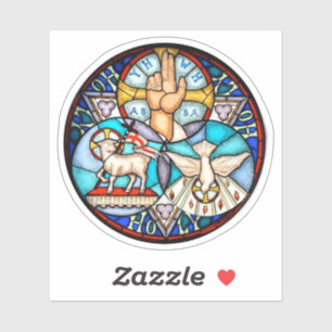 Symboliek van de Heilige Drie-eenheid Rooms-kathol Sticker