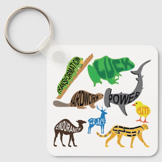 Symboliek van Dieren Sleutelhanger (Voorkant)