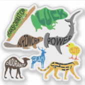 Symboliek van Dieren Sticker (Voorkant)