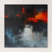 Symboliek verandert abstracte kunst legpuzzel (Horizontaal)