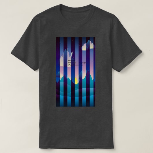 Symbolisch afbeelding met quote quotSilence het en T-shirt (Design voorkant)