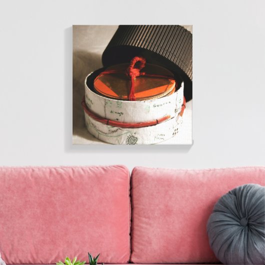 Symbolisch Boek Canvas van artiest ontmoeten (Insitu (Woonkamer))