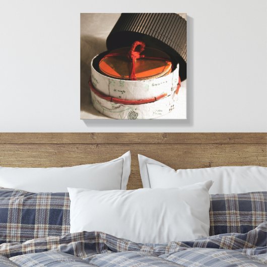 Symbolisch Boek Canvas van artiest ontmoeten (Insitu (Slaapkamer))