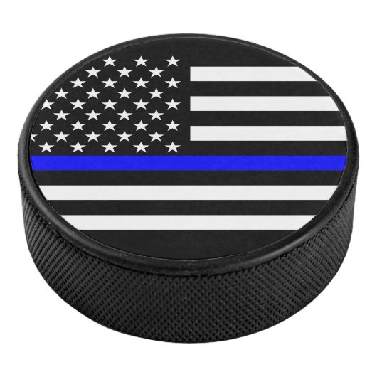 Symbolisch dun blauw Amerikaanse vlag grafisch ont Hockey Puck (3/4)