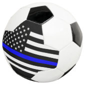 Symbolisch dun blauw Amerikaanse vlag grafisch ont Voetbal (Drie kwart)
