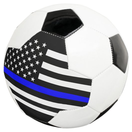Symbolisch dun blauw Amerikaanse vlag grafisch ont Voetbal (Drie kwart)