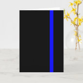 Symbolisch Dun Blue Line op Zwarte Kaart (Gele Bloem)