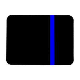 Symbolisch Dun Blue Line op Zwarte Magneet