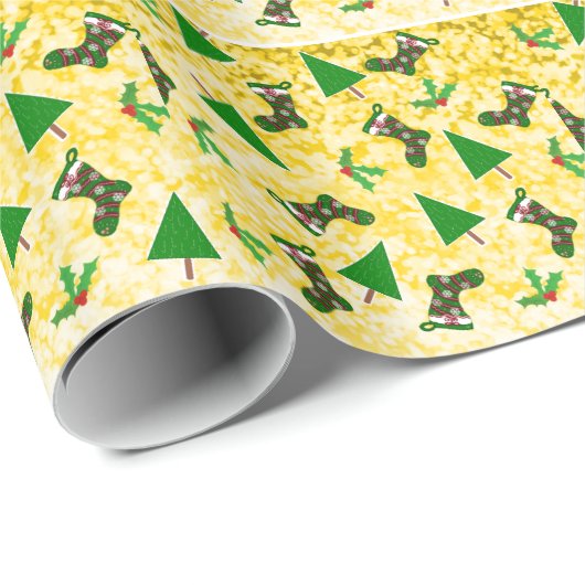 Symbolisch kerstpatroonpapier cadeaupapier (Rol Hoek)