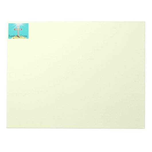 Symbolisch kruis notitieblok (Voorkant)