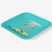 Symbolisch kruis papieren bordje (Gebogen)