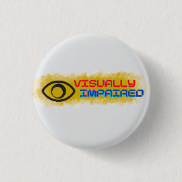 Symbolisch ontwerp met visuele beperkingen ronde button 3,2 cm