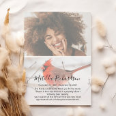 Symbolisch Rode Kardinaal Foto Memorial Bedankkaart