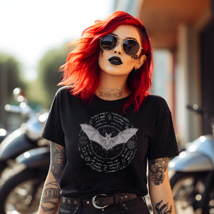 Symbolisch vleermuisontwerp t-shirt