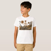 Symbolische Alchemie T-shirt met Zon en Maan (Voorkant volledig)