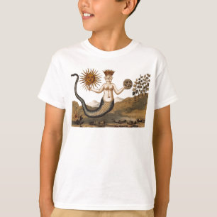 Symbolische Alchemy Tee Shirt met Sun en Moon