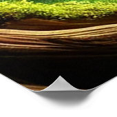 Symbolische boom met Yin Yang ontwerp Poster (Hoek)