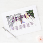 Symbolische dragonfly rechthoekige sticker (Envelop)