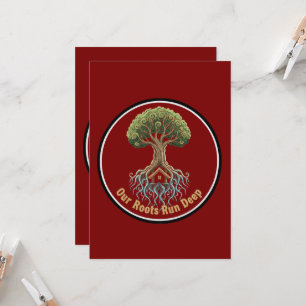 Symbolische Familiestamboom van het Leven 'Onze wo Kaart