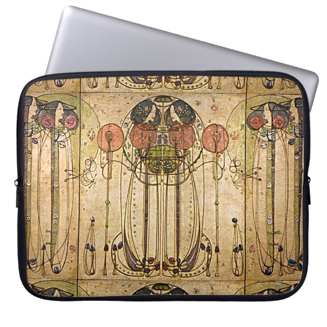  symbolische kunst laptop sleeve (Voorkant)