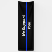 Symbolische LEO van de politie van de duin Blauwe Spandoek (Verticaal)