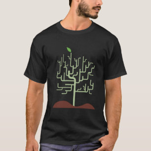 Symbolische metamorfose groeiontwerp t-shirt