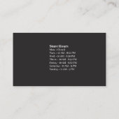 Symbolische middeleeuwse dragon Jet Black Visitekaartje (Achterkant)