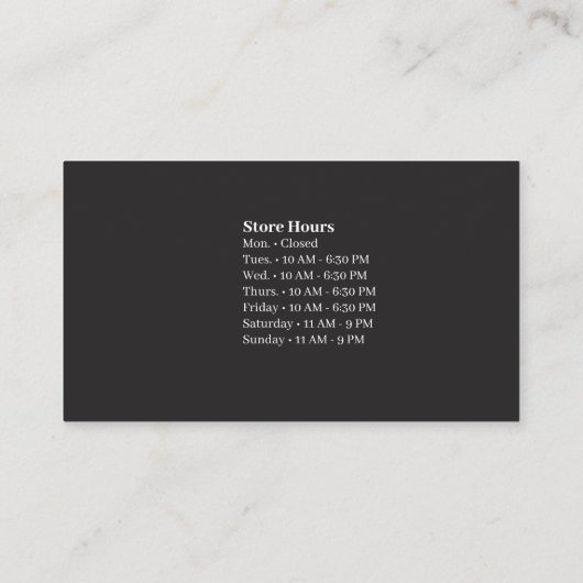 Symbolische middeleeuwse dragon Jet Black Visitekaartje (Achterkant)