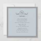 Symbolische monogram religieuze uitnodiging (Voorkant)