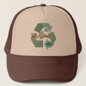 Symbolische recycling is een sleutel van Mudge Stu Trucker Pet (Voorkant)