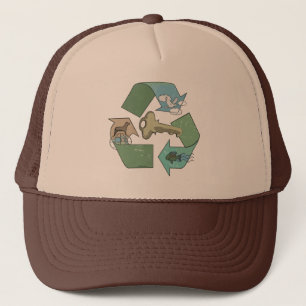Symbolische recycling is een sleutel van Mudge Stu Trucker Pet
