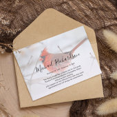 Symbolische Rode Kardinaal Memorial Hartelijk dank Bedankkaart