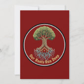 Symbolische stamboom van het leven 'Onze wortels l Kaart (Voorkant)