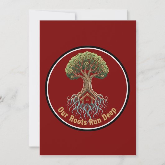 Symbolische stamboom van het leven 'Onze wortels l Kaart (Achterkant)