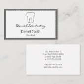 Symbolische tand visitekaartje (Voorkant / Achterkant)