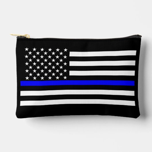 Symbolische Thin Blue Line American Flag afbeeldin Etui (Voorkant)